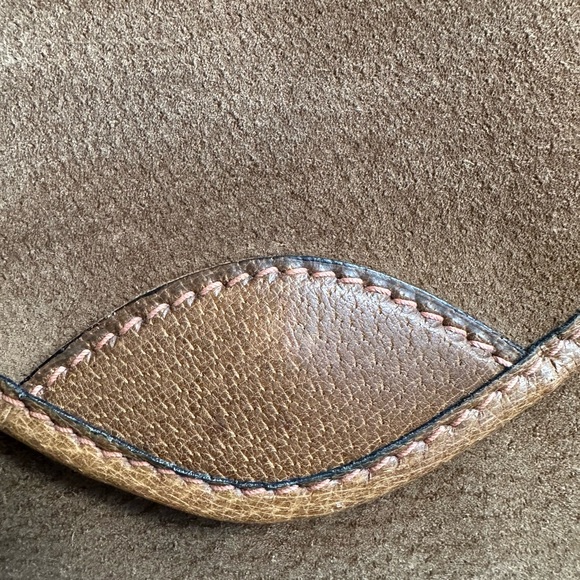 Rare Gucci vintage boarskin and suede 1970s envelope clutch - Picture 10 of 17